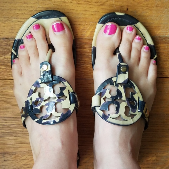 {Tory Burch} Patent Floral Miller - Picture 8 of 8